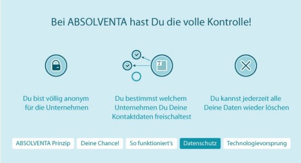 Absolventa.de - Jetzt anmelden und die Unternehmen bewerben sich bei dir!