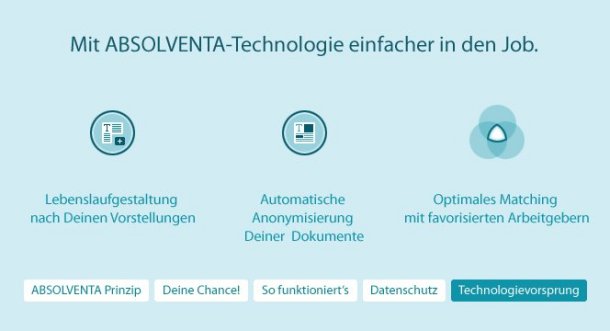 Absolventa.de - Jetzt anmelden und die Unternehmen bewerben sich bei dir!